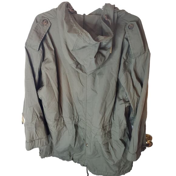 LAUREN Ralph Lauren Olive Green Hooded Transition Jacket, NWT, 1X - Picture 4 of 6